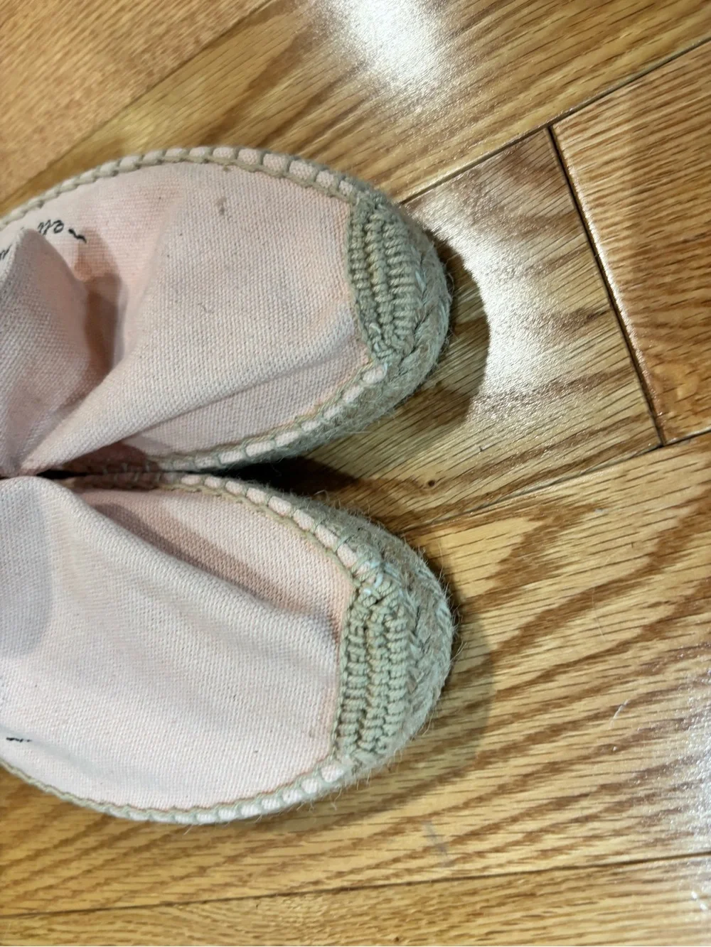 Soludos Pink Canvas Espadrille Slip-Ons